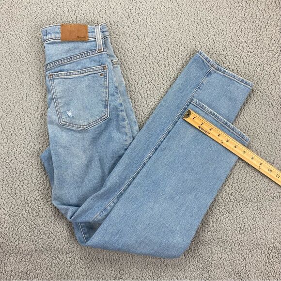 Madewell Perfect Vintage Straight Jean Danby Wash: Knee-Rip Edition  | Size:  24 - Picture 7 of 15